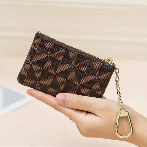 Mini Vintage Zipper Coin Purse, Versatile Keychain Bag With Keyring - Picture 2 of 8